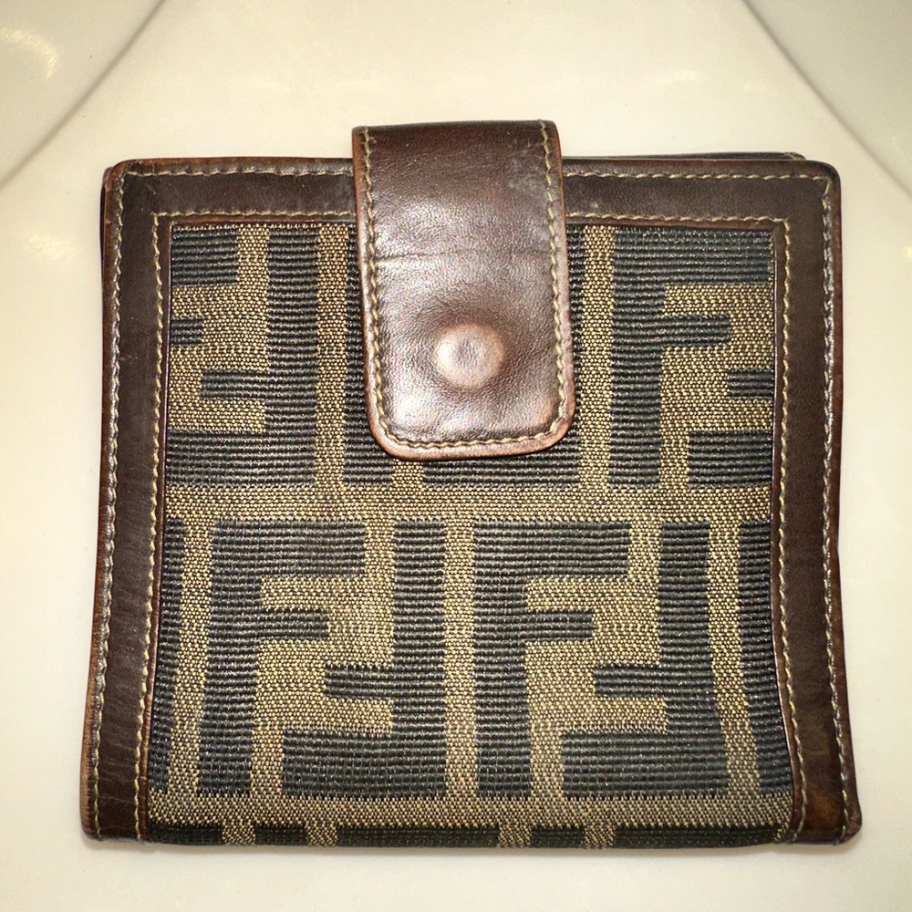 Fendi Zucci FF compact Logo Wallet